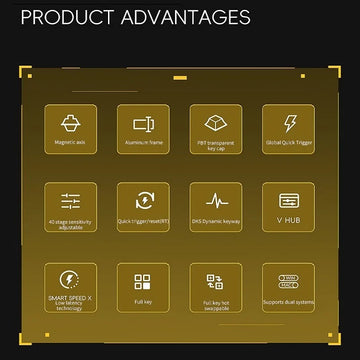 ATK ATK68 Magnetschalter-Tastatur, Aluminiumlegierung, mechanische Gaming-Tastatur für Valorant